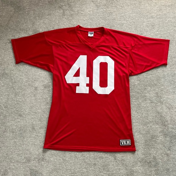 VKM Other - VKM Red/White #40 Football Jersey Sz. XL